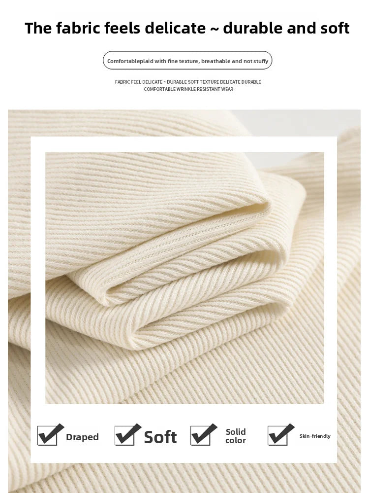 Women’s Fleece Wide Leg Pants | Winter High Waist Loose Casual Long Pants