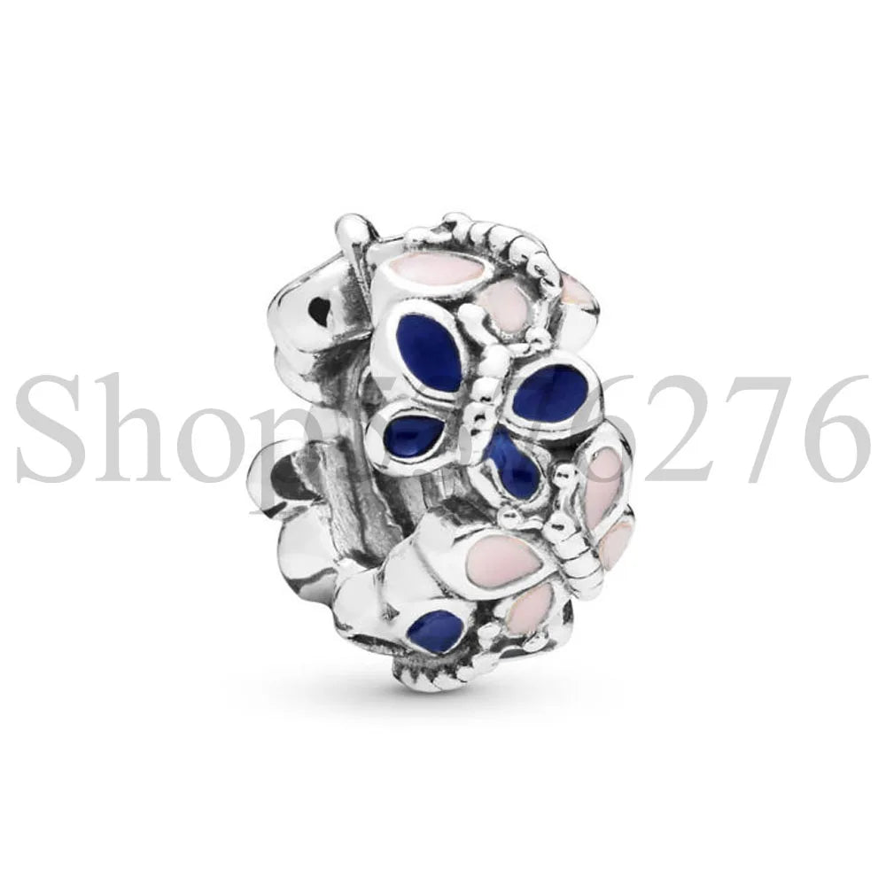 925 Sterling Silver Dazzling Daisy Flower Spacer Charm | Forget Me Not Bead for Women Bracelet DIY Jewelry Gift