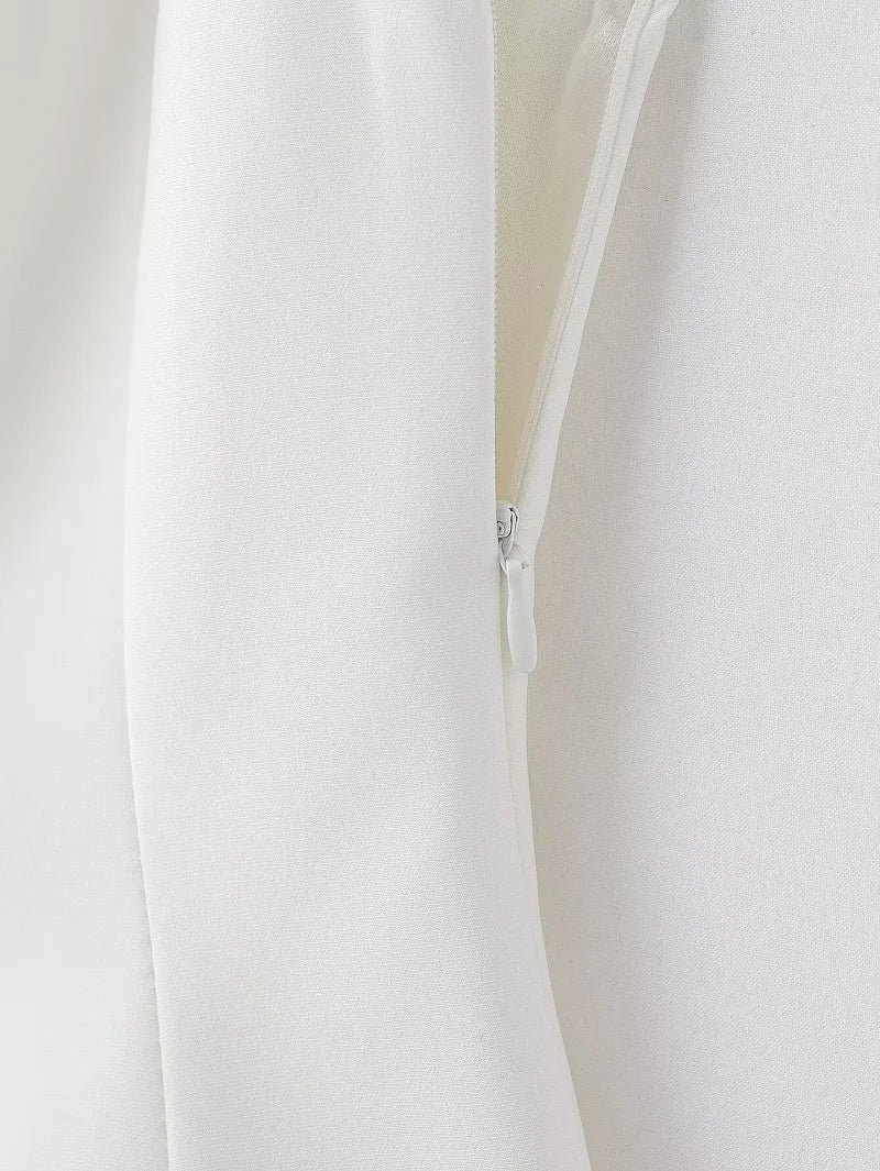 MUJER White & Black Sleeveless Tops | Women’s Off-Shoulder & Pleated Casual Tank 2025
