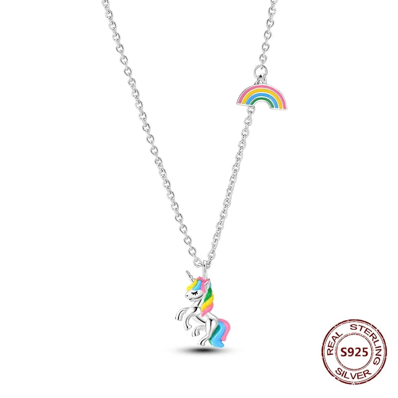 Heart to Heart Necklace 925 Sterling Silver Love Pendant Chain for Women – Wedding & Engagement Fine Jewelry