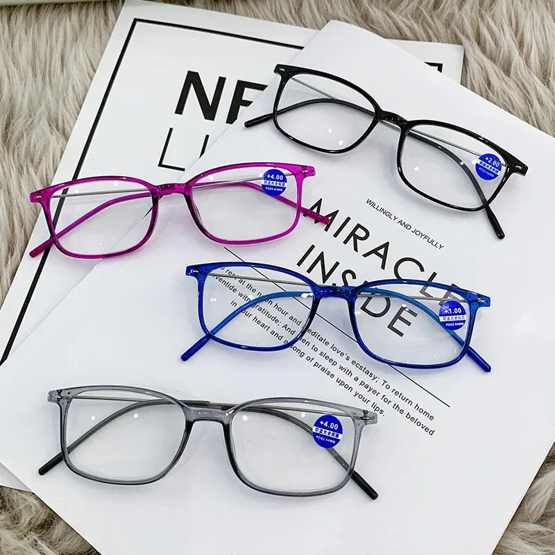 Anti-Blue Light Reading Glasses – Full Frame Square Optical Glasses for Men & Women | Radiation Protection Computer Eyewear