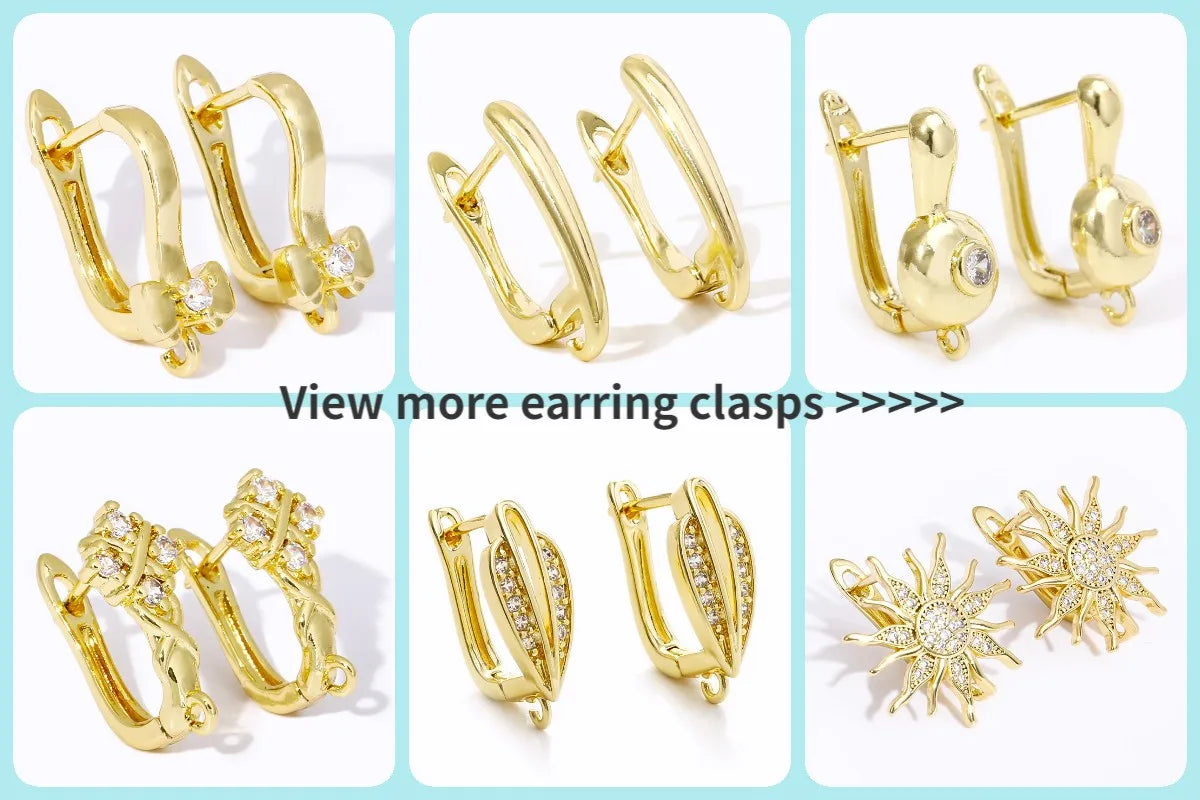 18K Gold Plated Zircon Round Spacer Beads | Brass Bracelet Beads for Jewelry Making | DIY Bead Separators Accessories