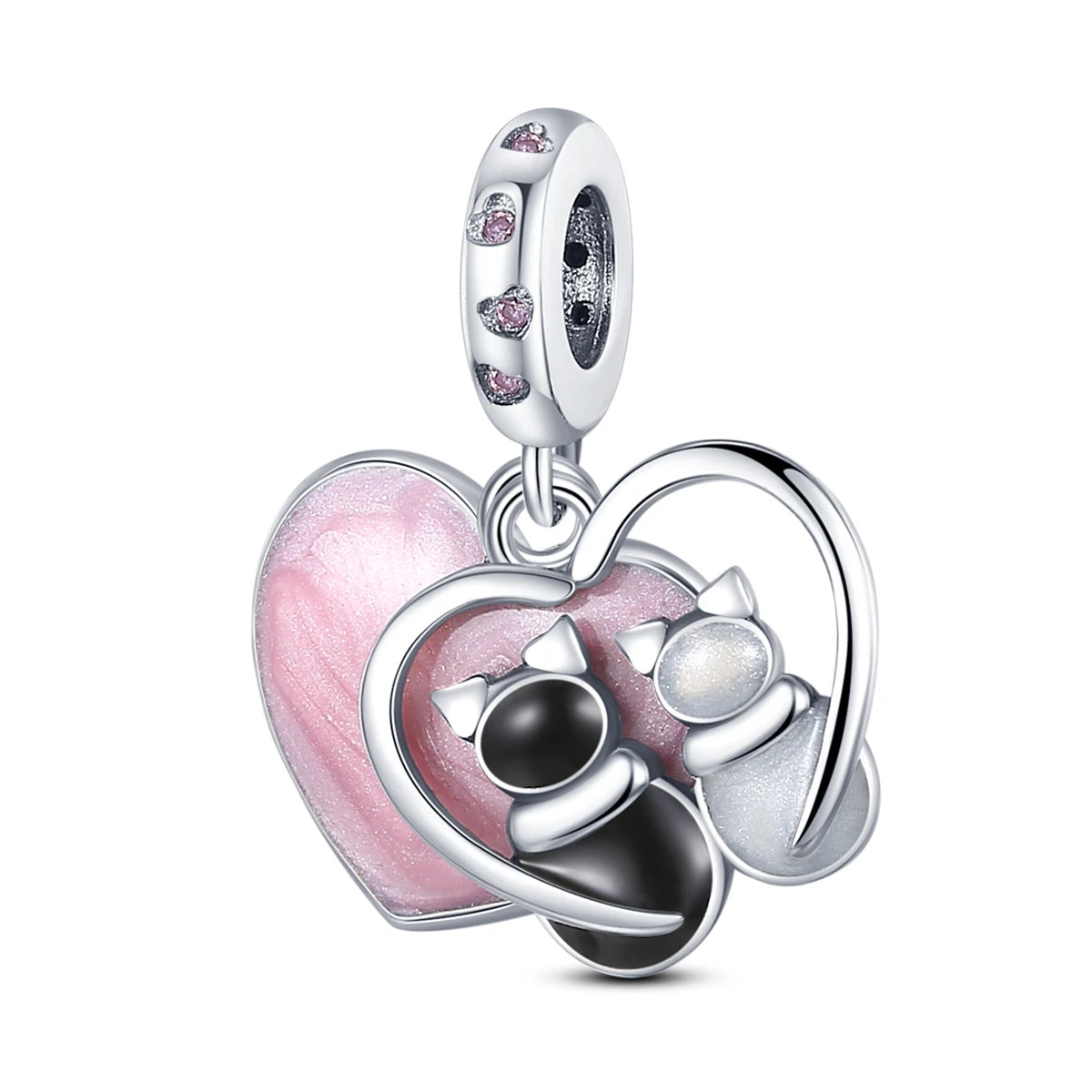 S925 Silver Heart Love Mom Infinity Charm | Dangle Bead Fit Bracelet Jewelry Mother’s Day Gift