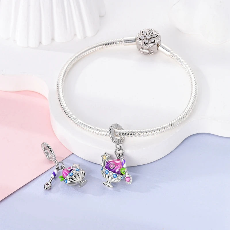 925 Sterling Silver Flying Bird & Butterfly Safety Chain Charm Beads for Original 3mm Bracelet – DIY Jewelry Gift