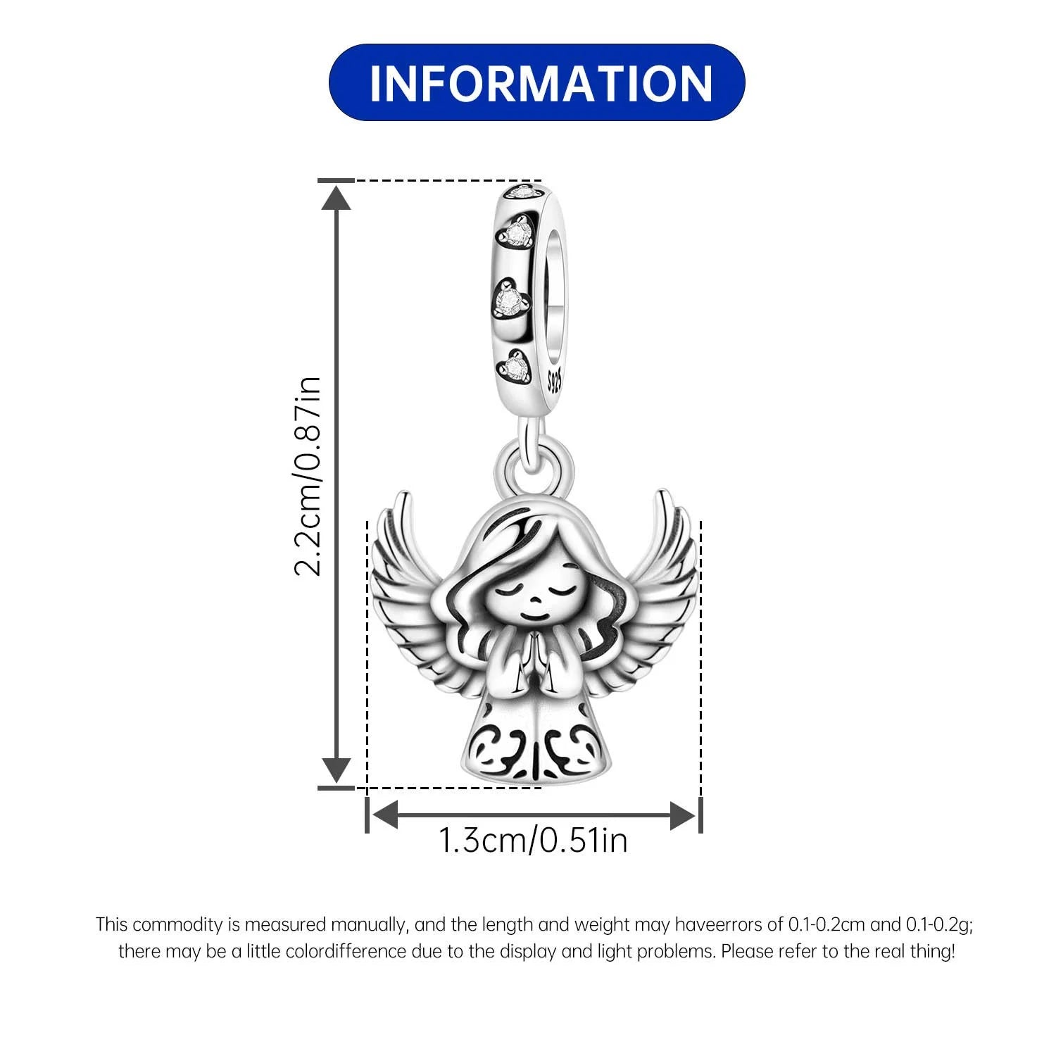 Orstarry 925 Sterling Silver Cartoon Nurse Charm Bead | Cute DIY Bracelet Jewelry Gift for Women