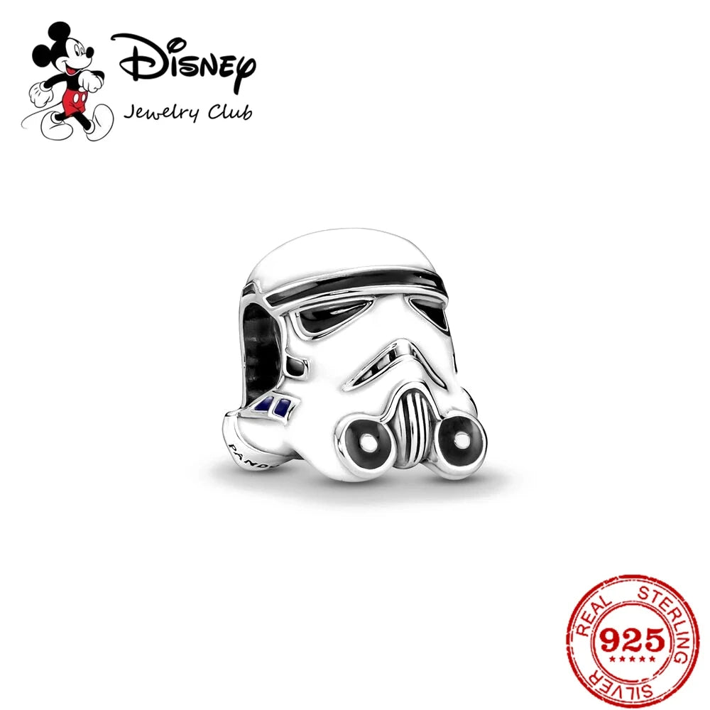 100% 925 Sterling Silver Disney Star Wars Charm Beads – DIY Bracelet Jewelry for Women
