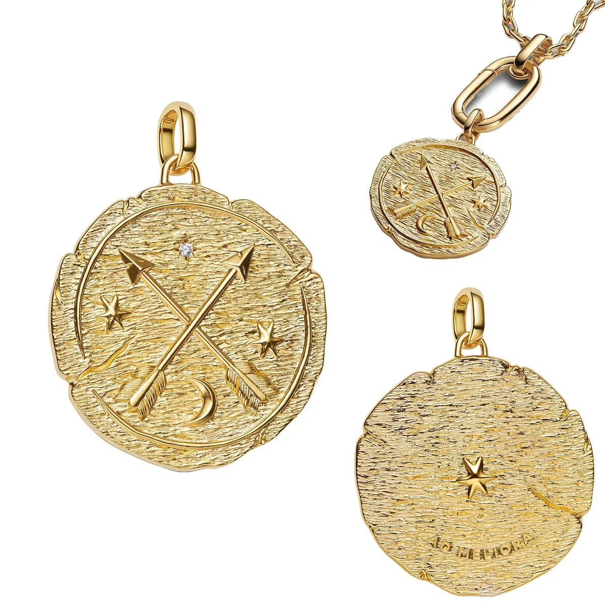 925 Sterling Silver Golden Charms – Horse, Lion, Castle Beads for Bracelet & Necklace DIY Jewelry