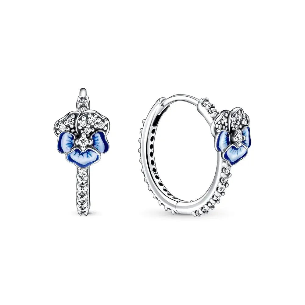2024 S925 Silver 🌙⭐ Heart & Star Moon Earrings for Women Pandora Fit