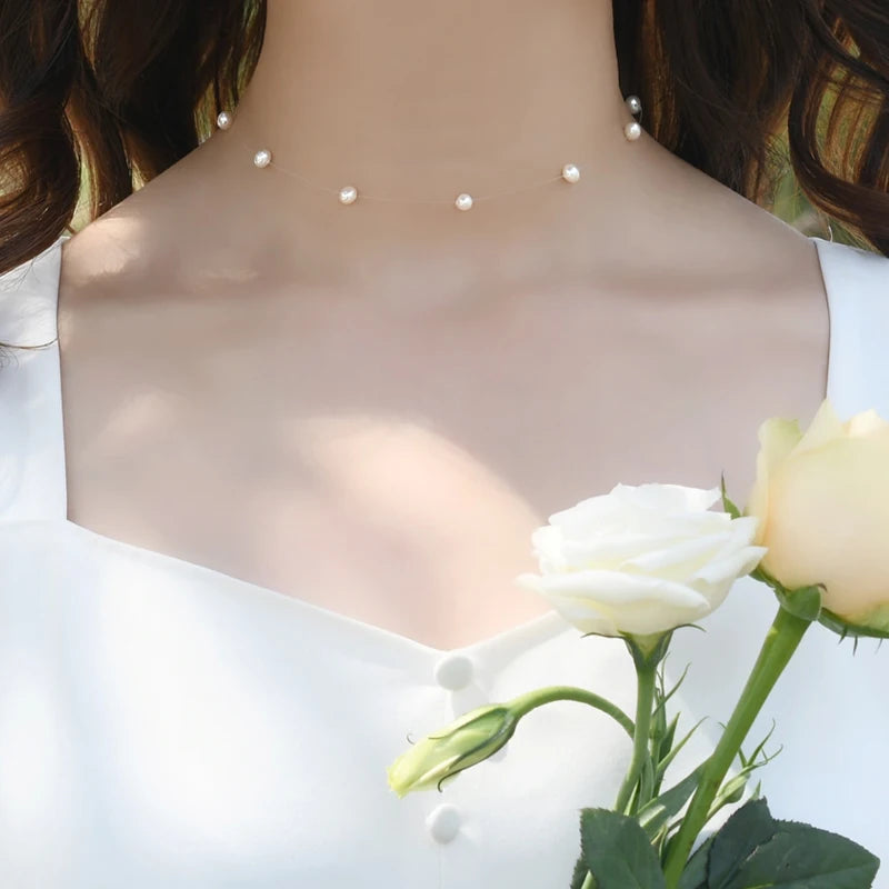 ASHIQI Natural Freshwater Pearl Necklace – 925 Sterling Silver Fashion Jewelry for Girls & Women