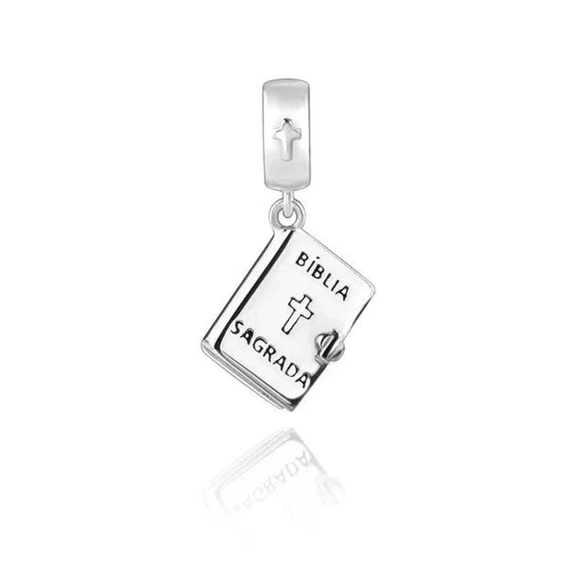New 925 Sterling Silver Plated Christ Cross Buddha Charm Bead | Fit Original Pendant Bracelet DIY Fashion Jewelry