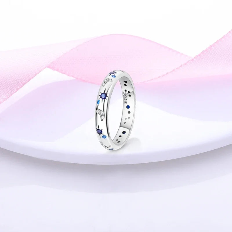 925 Sterling Silver Eternal Love Dewdrop Firefly Glow-in-the-Dark Ring for Women | Fashion Engagement & Wedding Jewelry