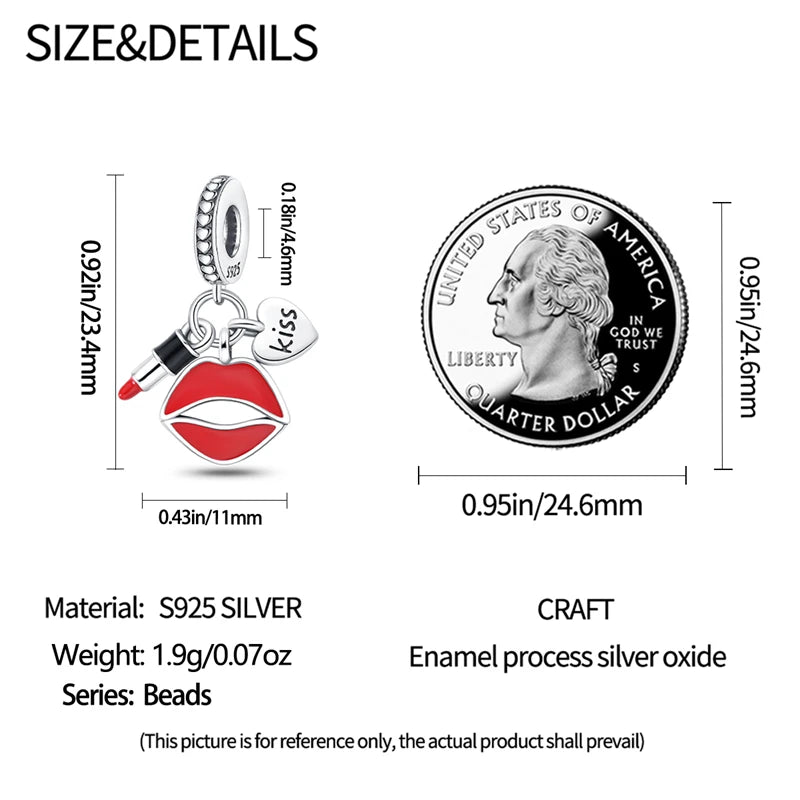 925 Sterling Silver Western Cowboy Boots Charm Bead | Hobby Series Pendant for Bracelet DIY Jewelry Gift