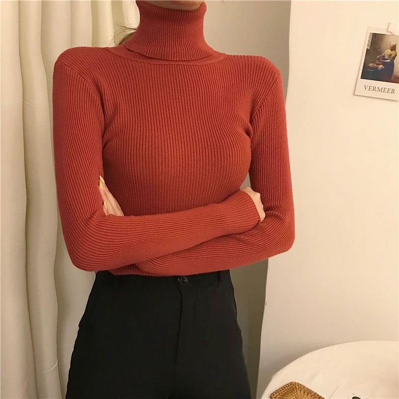 Heliar Women’s Fall Turtleneck Sweater – Soft Knitted Cashmere Pullover, Basic Warm Jumper for Autumn Winter 2024