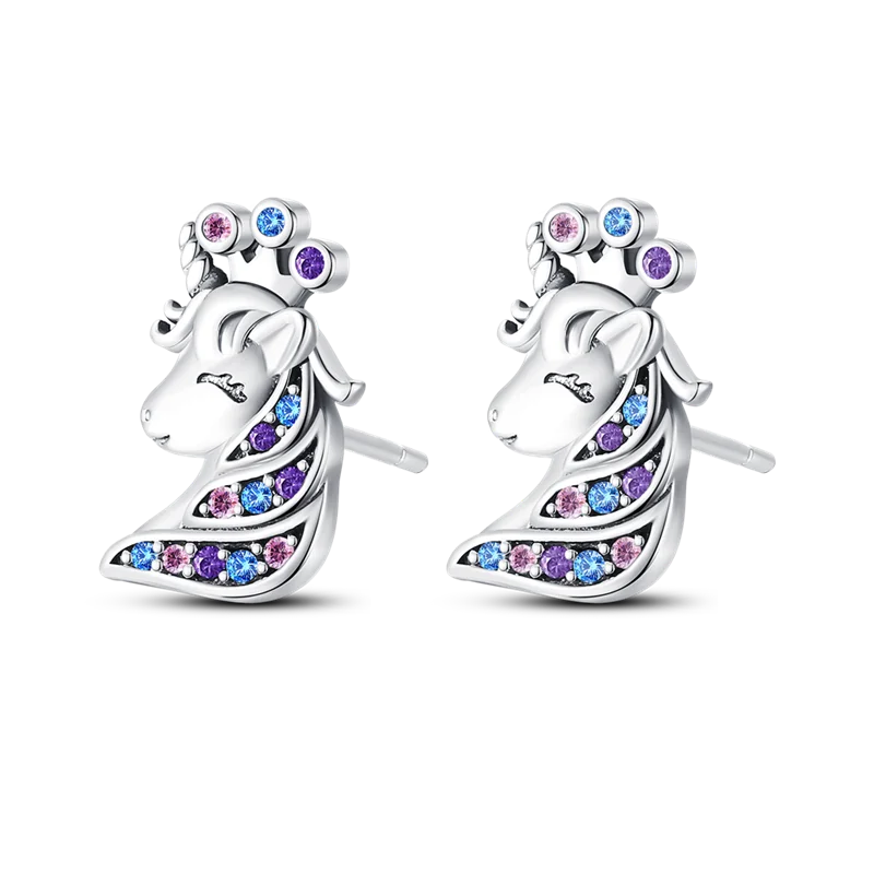 Luxury 925 Sterling Silver Ocean Mermaid Earrings | Pave CZ Fine Jewelry for Women