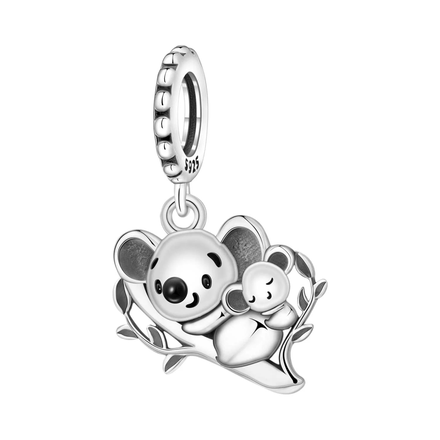 925 Sterling Silver Cute Panda & Penguin Charm Bead | Fun Animal Pendant for Women DIY Bracelet Jewelry Gift