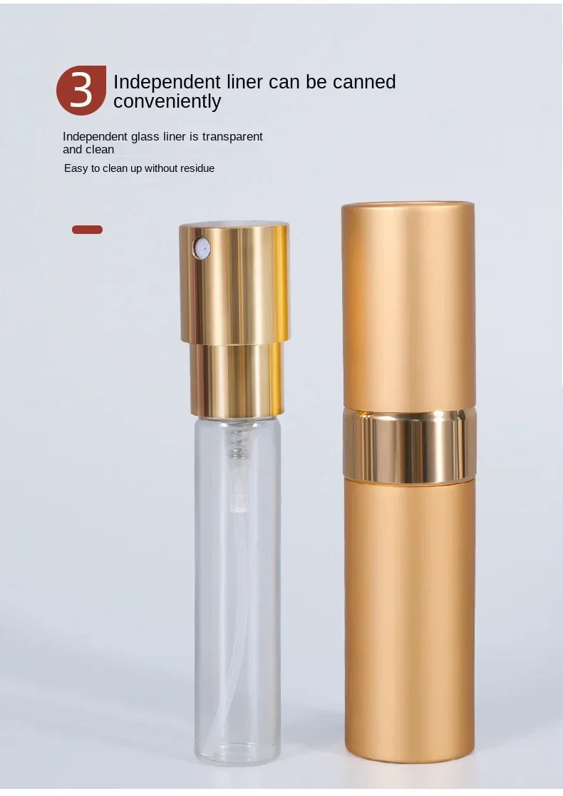 8ML Wholesale Refillable Perfume Bottle – Metal Aluminum Spray Atomizer | Portable Travel Perfume Container