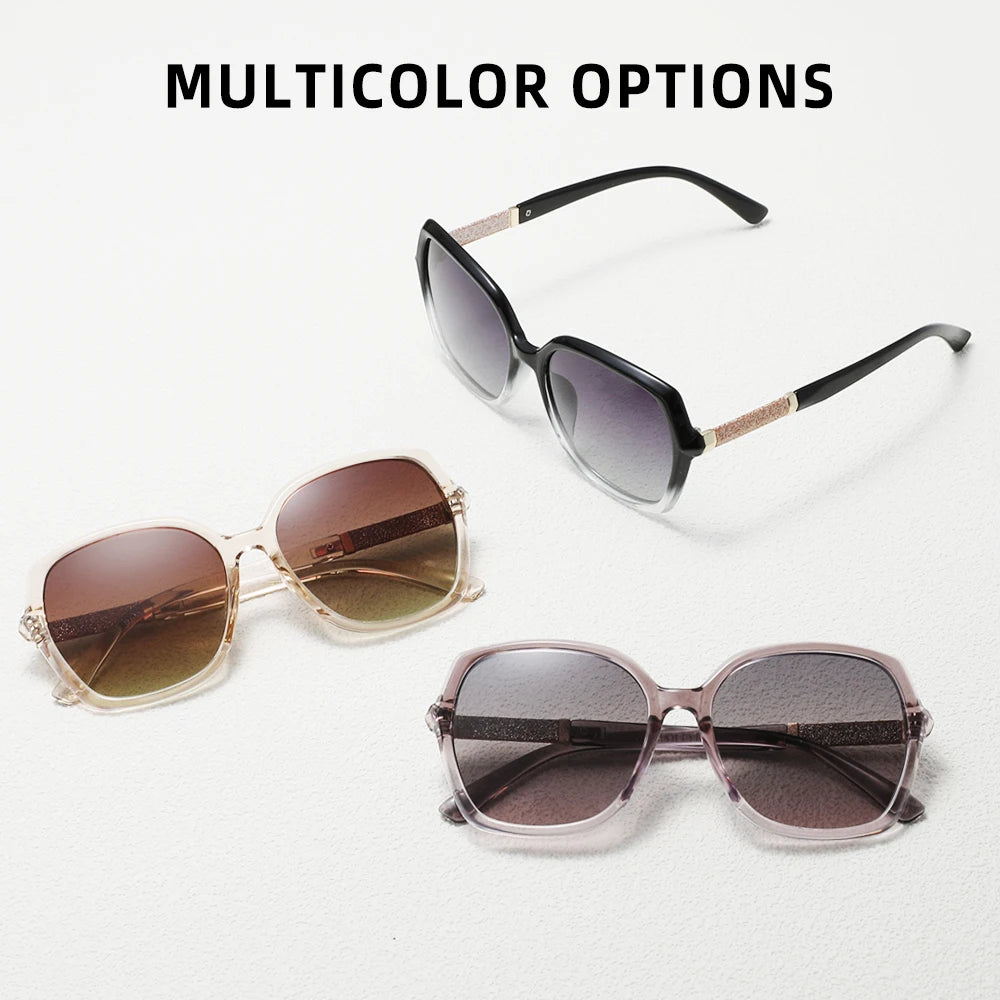 RBsunny 2025 Fashion Oversize Sunglasses for Women – Polarized Gradient UV400 Sun Glasses | Elegant Summer Shades for Ladies