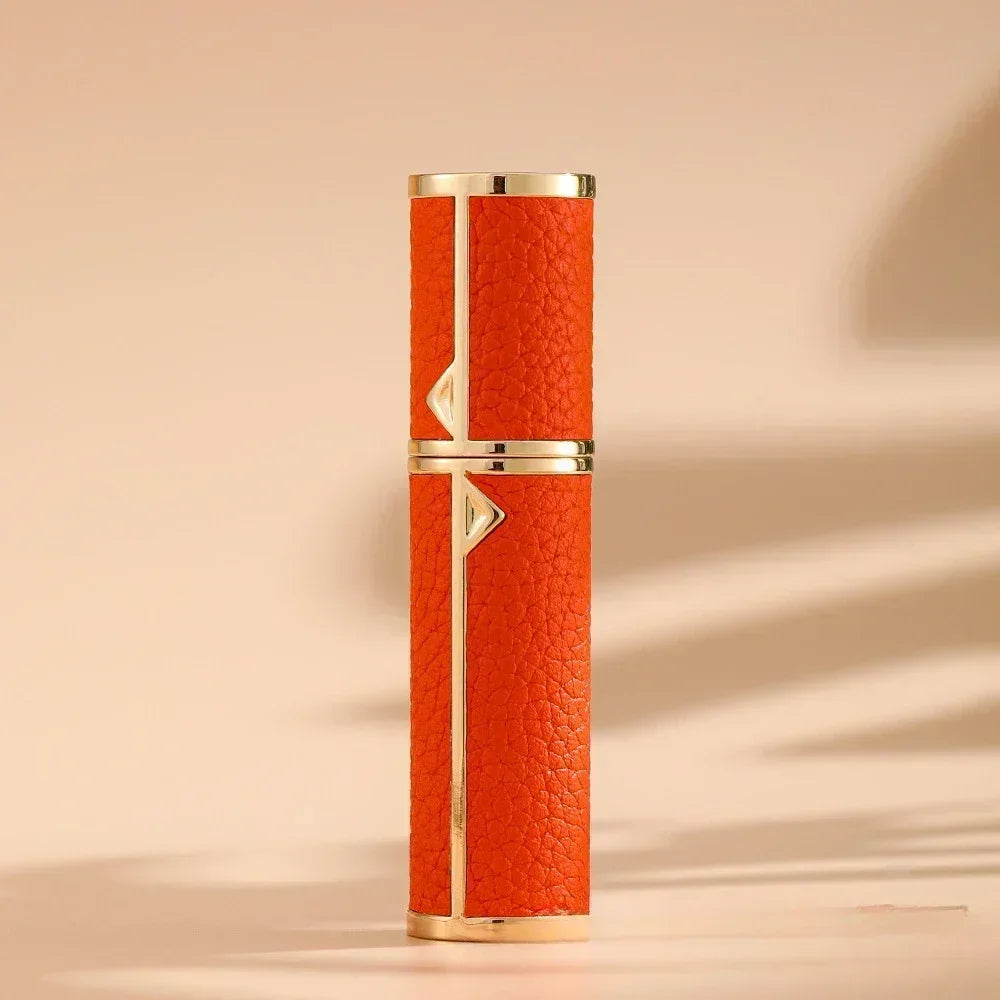5ML Leather Bottom-Fill Refillable Perfume Atomizer – Travel Cologne Spray Bottle | Fine Mist Spray