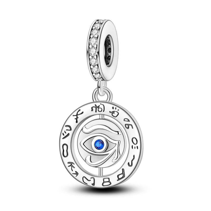 925 Sterling Silver Star, Moon & Heart Safety Chain | CZ Beads Angel Wing Charm for Original Bracelet DIY Jewelry