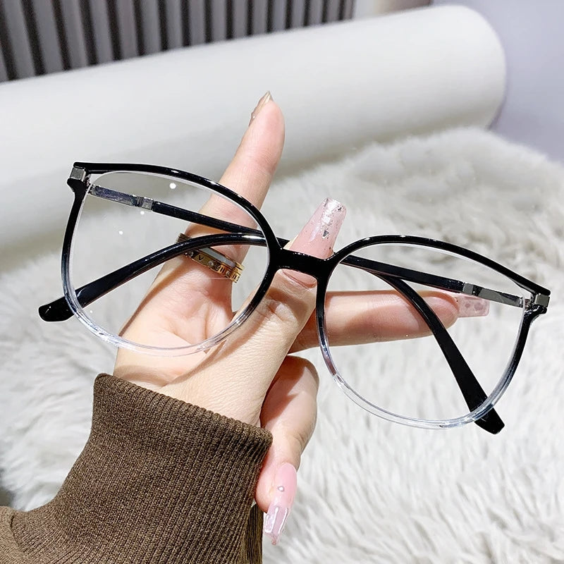 Fashionable Alloy Reading Glasses – Anti Blue Light Presbyopia Glasses for Men & Women | Square Large Frame Eyewear