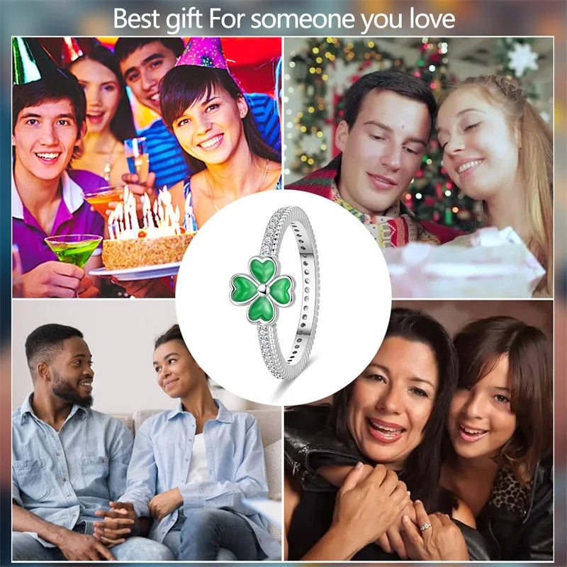 925 Sterling Silver Rings Collection | Bow, Heart, Sun, Moon & Star Zircon Rings for Women Jewelry Gift