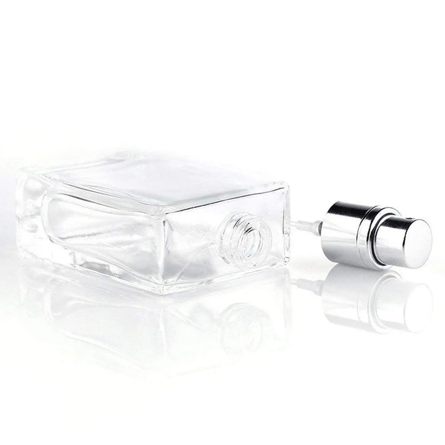 2PCS 30ML Refillable Flint Glass Perfume Bottles – Clear & Black with Spray Bottles, Funnels & Dispensing Divas
