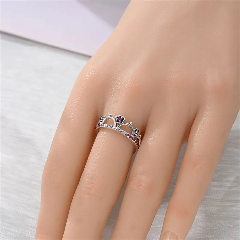 925 Sterling Silver Rings Collection | Bow, Heart, Sun, Moon & Star Zircon Rings for Women Jewelry Gift