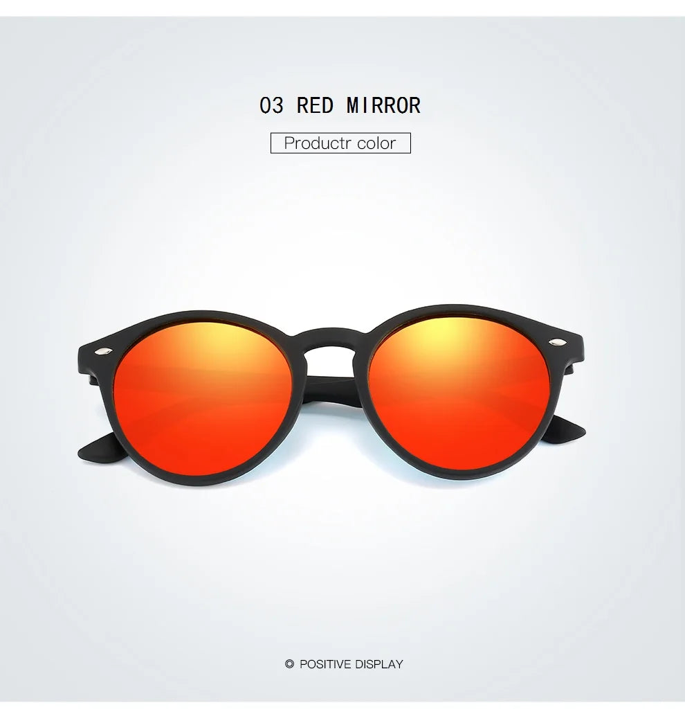 Fashion Round Polarized Sunglasses – Women Men Classic Vintage Driving & Travel Sun Glasses UV400 Designer Eyewear
