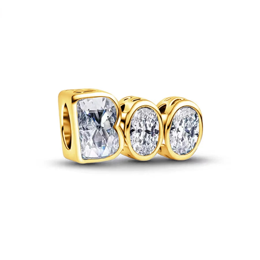 Hot Sale Gold Plated Heart & Chinese Dragon Charm Beads | Fashion Jewelry for Original Silver Bracelets