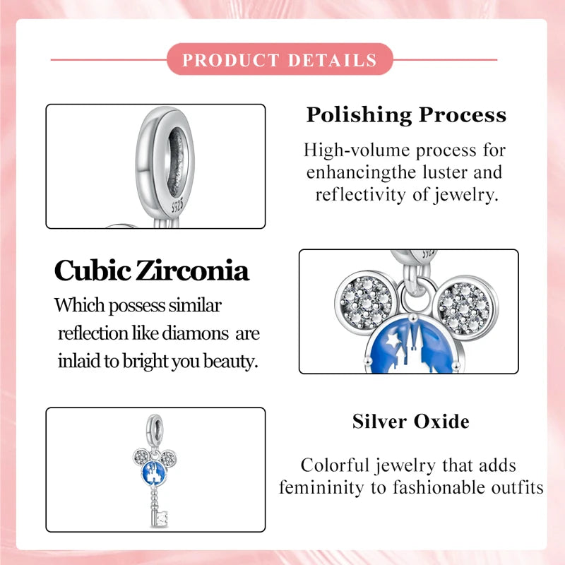 Hot Sale 925 Sterling Silver Princess Charm – DIY Women’s Bracelet Gift