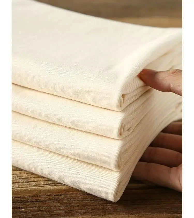 Loose Fit Pure Cotton T-Shirt | Korean Style Round Neck Basic Top | Unisex Layering Tee in Purple