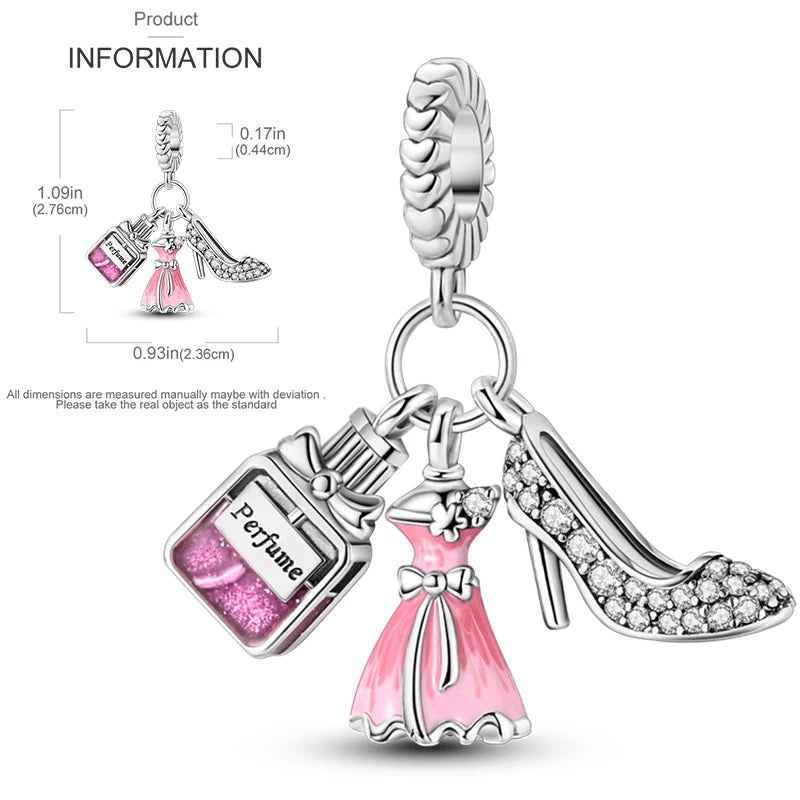 2025 Hot Elk, Dinosaur & Firefly Luminous Dangle Charm Beads | 925 Sterling Silver DIY Bracelet