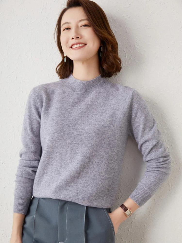 2025 Thick Warm Turtleneck Sweater for Women | Loose Fit Knitted Pullover | Autumn Winter Solid Color Jumper