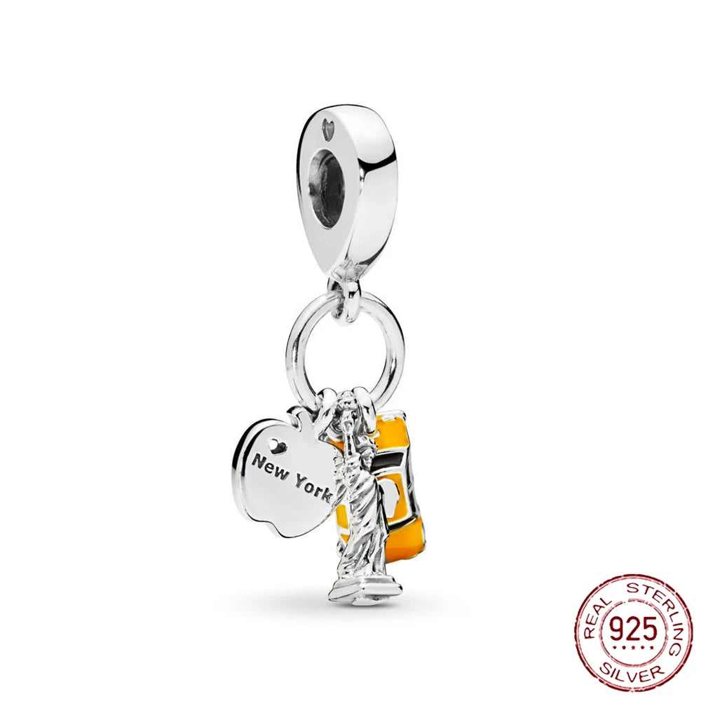 925 Sterling Silver Angel Wings & Swan of Love Heart Charms – Fit Pandora Bracelet DIY Women’s Jewelry Gift