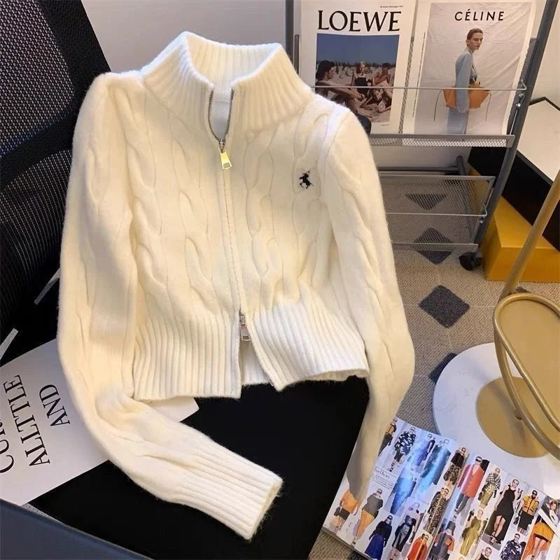 2025 Women Knitted Cardigan Sweater | Autumn Winter Loose Jacket | Warm Long Sleeve Coat Outerwear