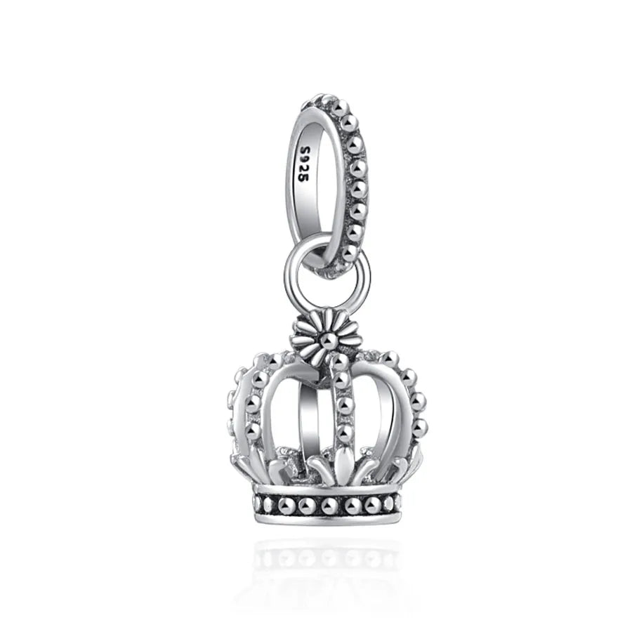 925 Sterling Silver Monkey, Dog Paw & Heart Mom Charm | Fits Original European Bracelet DIY Jewelry Gift