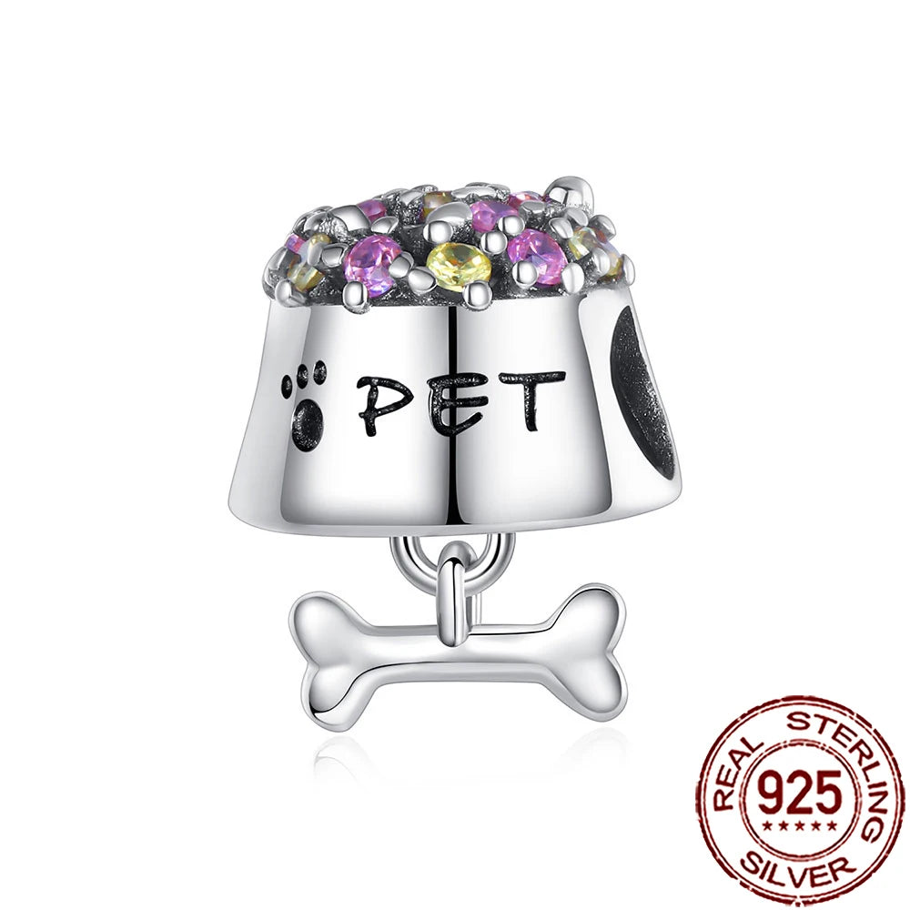 2025 New 925 Sterling Silver Coffee, Cake, Fruit & Burger Charms | Fit Pandora Bracelet & Necklace DIY Jewelry