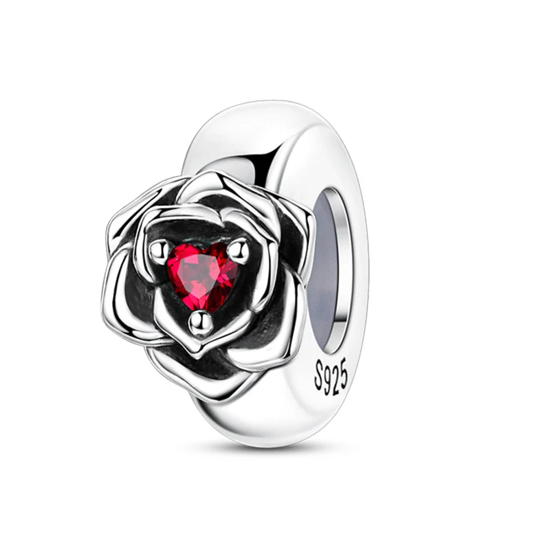 100% 925 Sterling Silver Rainbow Zircon Butterfly & Dragon Charms – DIY Bracelet Beads