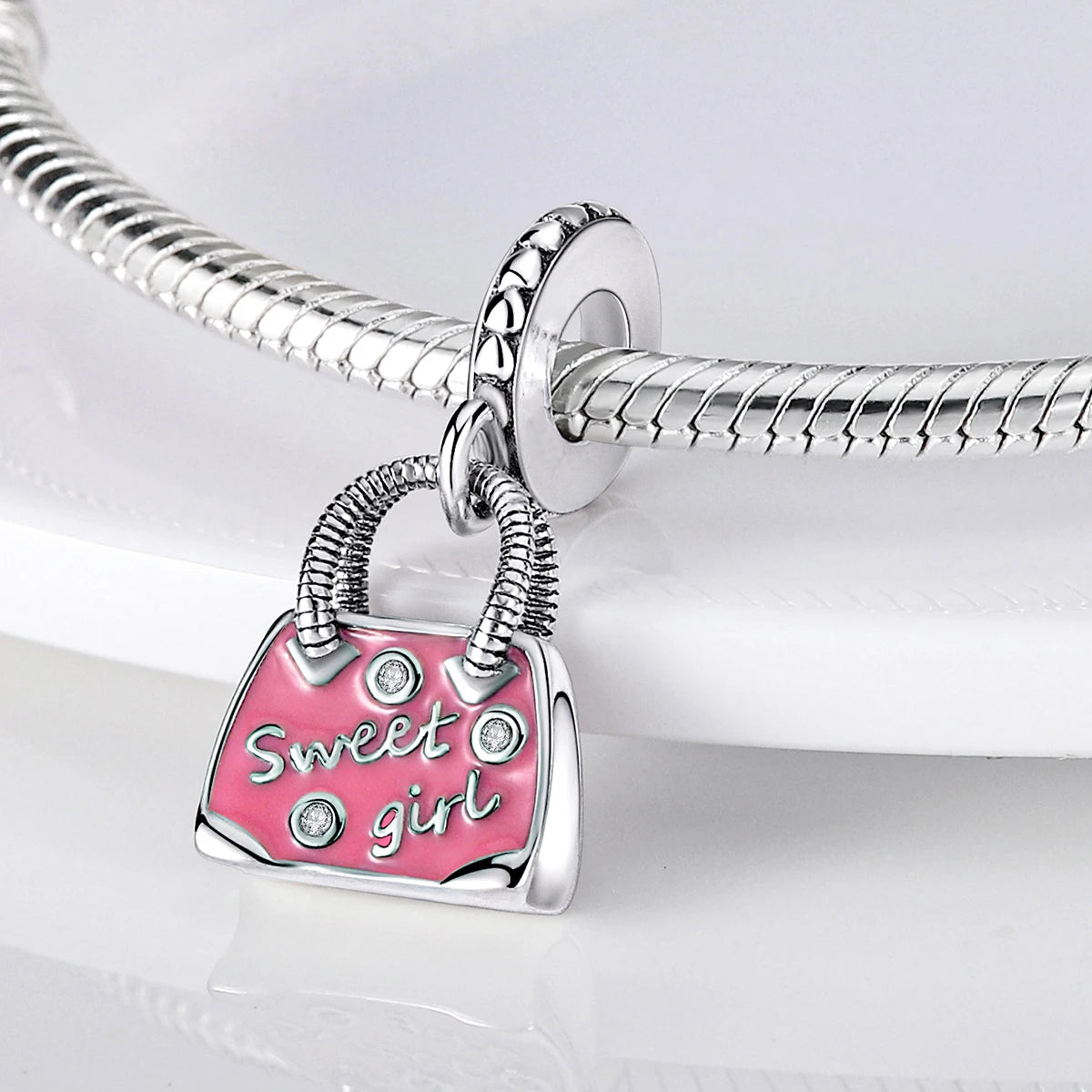 S925 Silver Heart Love Mom Infinity Charm | Dangle Bead Fit Bracelet Jewelry Mother’s Day Gift