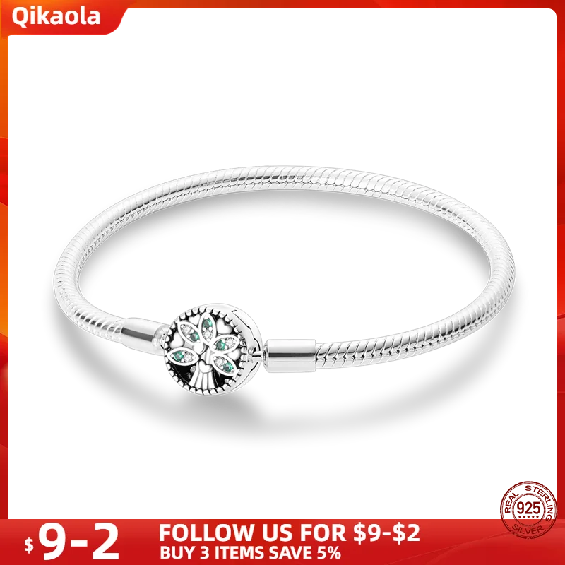 S925 Sterling Silver Snake Bone Chain Bracelet | Pandora Fit DIY Jewelry