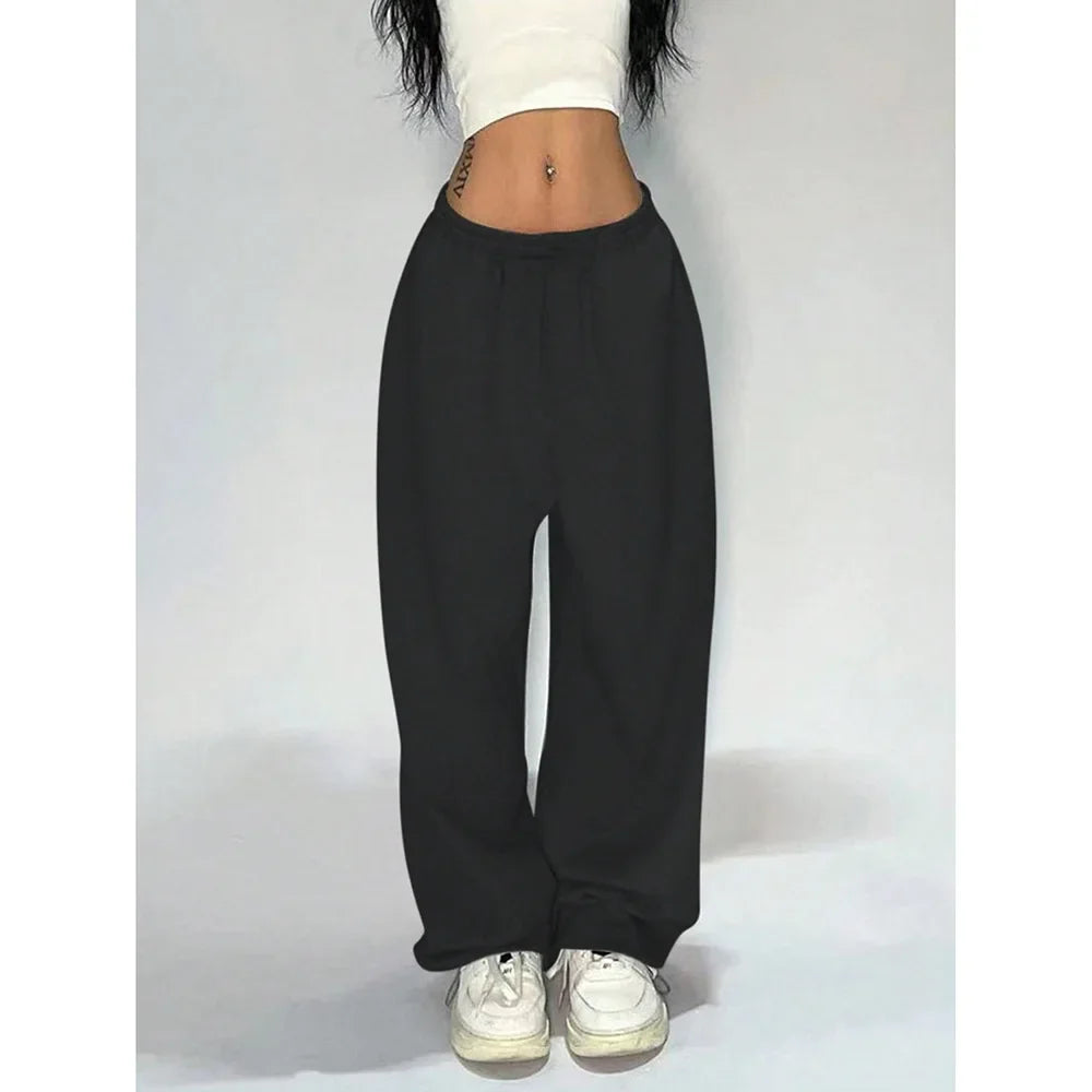 Loose Straight Leg Casual Pants for Women – Summer Drapey Wide Leg Full Length Trousers 👖✨