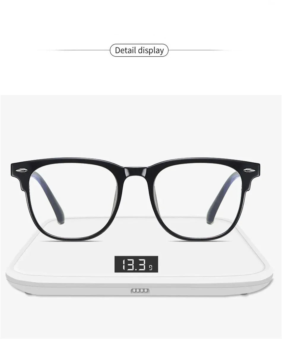 Classic Transparent Computer Glasses Frame – Unisex Anti Blue Light Blocking Glasses | Optical Lenses for Men & Women