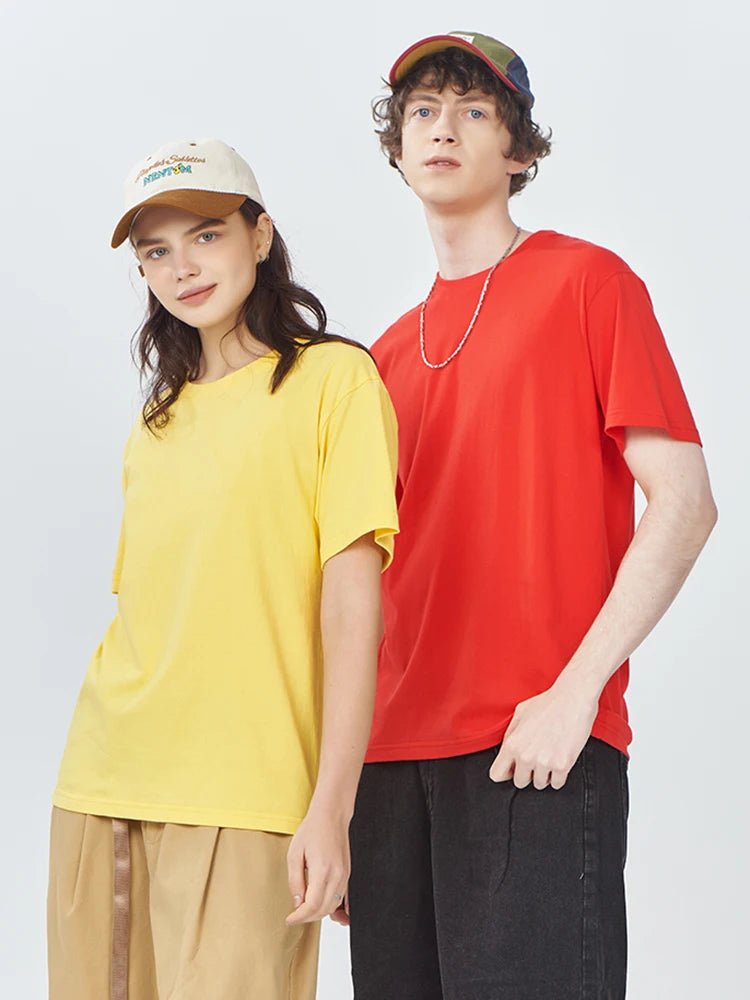 100% Cotton Women T-Shirt – Casual Sporty Short Sleeve O-Neck Tee | Loose Summer Top White & Black