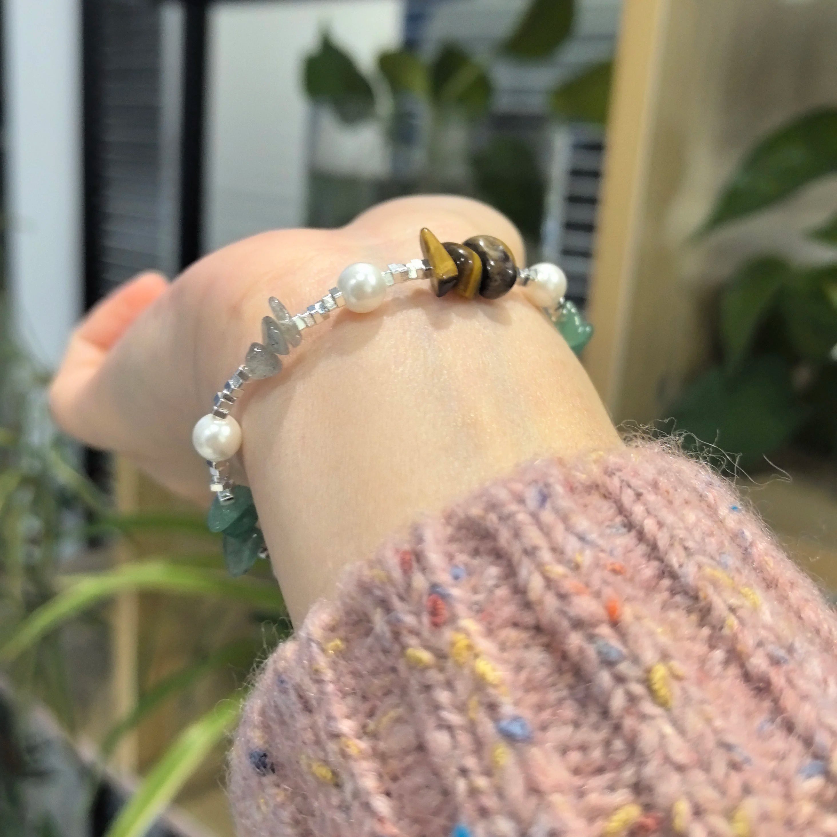 925 Sterling Silver Green Leaf Bracelet | Elegant Nature-Inspired Bangle for Women Girls Fashion Jewelry Gift