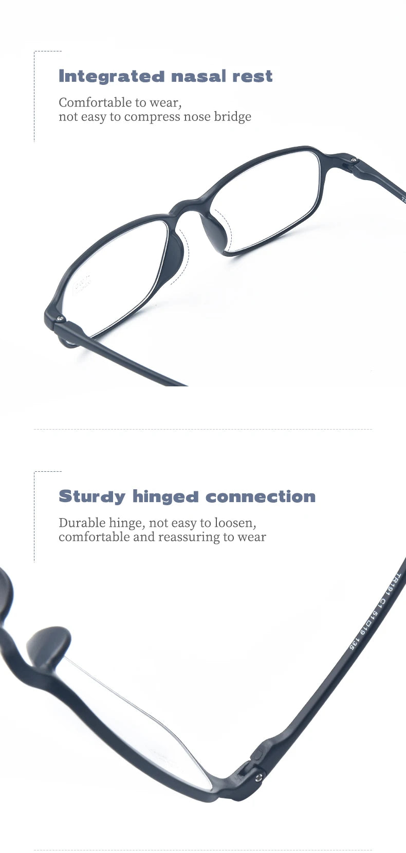 GUANHAO Unisex Reading Glasses 👓 Clear TR90 Frame – Presbyopia 1.0