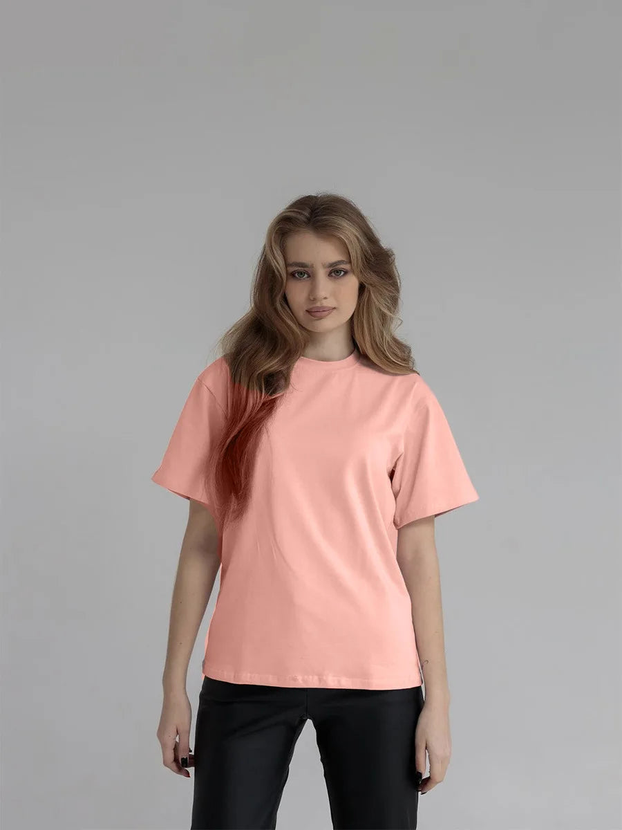 Botvotee 21 Colors Oversized Basic T-Shirts for Women | 100% Cotton Casual Summer Tops | Solid Color Loose Fit Tees