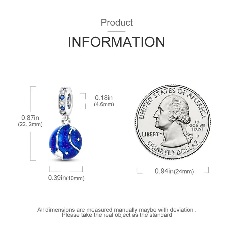 925 Sterling Silver Funny Playable Charms Beads | Smart Watch Tarot Bike Travel Dangle Fit Pandora Bracelet DIY Jewelry