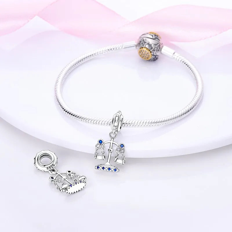 925 Sterling Silver Funny Playable Charms Beads | Smart Watch Tarot Bike Travel Dangle Fit Pandora Bracelet DIY Jewelry