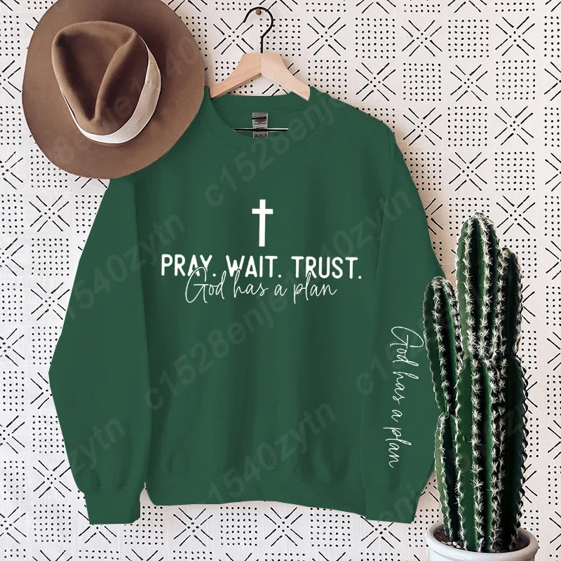 Women’s Uplifting Christian Quote Crewneck Sweatshirt | Oversized Long Sleeve Inspirational Pullover