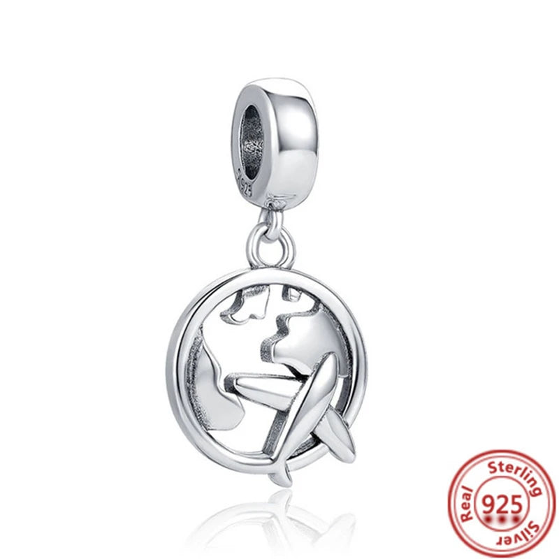 2025 Classic 925 Sterling Silver Aircraft Whistle Gear Charms | Fit Original Bracelet DIY Jewelry Birthday Gift